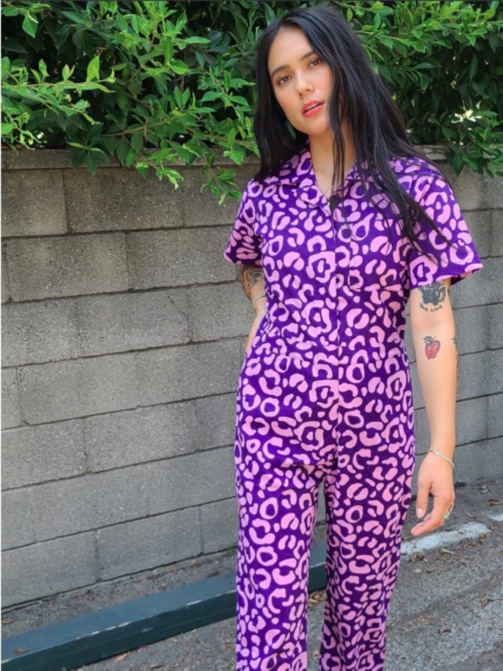 Nooworks cheetah spot coveralls small NWOT
